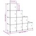 Armoire de rangement pour enfants avec 10 cubes Blanc PP - Photo n°8