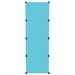 Armoire de rangement pour enfants avec 12 cubes Bleu PP - Photo n°4