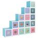 Armoire de rangement pour enfants avec 15 cubes Bleu PP - Photo n°1