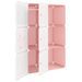 Armoire de rangement pour enfants avec 6 cubes Rose PP - Photo n°6