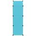 Armoire de rangement pour enfants avec 8 cubes Bleu PP - Photo n°4