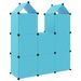 Armoire de rangement pour enfants avec 8 cubes Bleu PP - Photo n°5