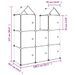 Armoire de rangement pour enfants avec 8 cubes Bleu PP - Photo n°8