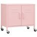 Armoire de rangement Rose 60x35x56 cm Acier - Photo n°2