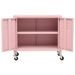 Armoire de rangement Rose 60x35x56 cm Acier - Photo n°6