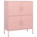 Armoire de rangement Rose 80x35x101,5 cm Acier - Photo n°1