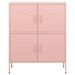 Armoire de rangement Rose 80x35x101,5 cm Acier - Photo n°3