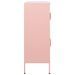 Armoire de rangement Rose 80x35x101,5 cm Acier - Photo n°4