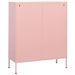 Armoire de rangement Rose 80x35x101,5 cm Acier - Photo n°5