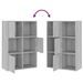 Armoire de rangement Sonoma gris 60x29,5x90 cm - Photo n°5