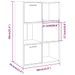 Armoire de rangement Sonoma gris 60x29,5x90 cm - Photo n°9