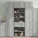 Armoire de rangement sonoma gris 70x42,5x225 cm - Photo n°1