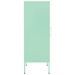 Armoire de rangement Vert menthe 42,5x35x101,5 cm Acier - Photo n°4