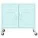 Armoire de rangement Vert menthe 60x35x49 cm Acier - Photo n°3