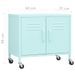 Armoire de rangement Vert menthe 60x35x49 cm Acier - Photo n°9