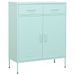 Armoire de rangement Vert menthe 80x35x101,5 cm Acier 4 - Photo n°1