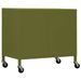 Armoire de rangement Vert olive 60x35x49 cm Acier - Photo n°5