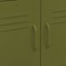 Armoire de rangement Vert olive 60x35x49 cm Acier - Photo n°7