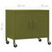 Armoire de rangement Vert olive 60x35x49 cm Acier - Photo n°9