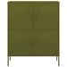 Armoire de rangement Vert olive 80x35x101,5 cm Acier 3 - Photo n°3