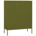 Armoire de rangement Vert olive 80x35x101,5 cm Acier 3 - Photo n°5