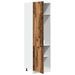 Armoire de réfrigérateur vieux bois 60x57x207cm bois ingénierie - Photo n°4