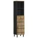 Armoire de salle de bain 38x33,5x160 cm bois massif de manguier - Photo n°1