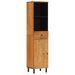 Armoire de salle de bain 38x33x160 cm bois massif d'acacia - Photo n°1