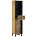 Armoire de salle de bain 38x33x160 cm bois massif de manguier - Photo n°2