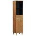 Armoire de salle de bain 38x33x160 cm bois massif de manguier - Photo n°1