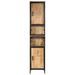 Armoire de salle de bain 40x27x180 cm fer et bois de manguier - Photo n°3