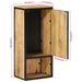 Armoire de salle de bain 40x27x90cm bois massif manguier et fer - Photo n°9