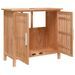 Armoire de salle de bain 66x29x61,5 cm Bois massif de noyer - Photo n°4