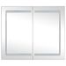 Armoire de salle de bain à miroir à LED 80x12,2x68 cm - Photo n°4