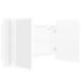 Armoire de salle de bain à miroir à LED Blanc 80x12x45 cm - Photo n°11