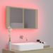 Armoire de salle de bain à miroir à LED Chêne sonoma 80x12x45cm - Photo n°4