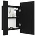 Armoire de salle de bain à miroir à LED Noir 40x12x45 cm - Photo n°1