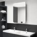 Armoire de salle de bain à miroir LED Anthracite 60x11x80 cm - Photo n°2