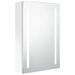 Armoire de salle de bain à miroir LED Blanc brillant 50x13x70cm 2 - Photo n°1