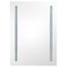 Armoire de salle de bain à miroir LED Blanc brillant 50x13x70cm 2 - Photo n°4