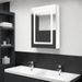 Armoire de salle de bain à miroir LED Blanc brillant 50x13x70cm - Photo n°2