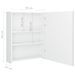 Armoire de salle de bain à miroir LED Blanc brillant 50x14x60cm - Photo n°8