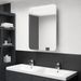Armoire de salle de bain à miroir LED Blanc brillant 60x11x80cm - Photo n°2