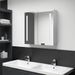 Armoire de salle de bain à miroir LED Gris béton 62x14x60 cm - Photo n°2