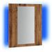 Armoire de salle de bain à miroir LED vieux bois 40x12x45 cm - Photo n°3