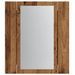 Armoire de salle de bain à miroir LED vieux bois 40x12x45 cm - Photo n°7