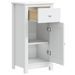 Armoire de salle de bain BERG blanc 40x34x80 cm pin massif - Photo n°4