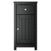 Armoire de salle de bain BERG noir 40x34x80 cm pin massif - Photo n°3