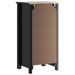 Armoire de salle de bain BERG noir 40x34x80 cm pin massif - Photo n°6