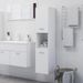 Armoire de salle de bain Blanc 30x30x130 cm - Photo n°2